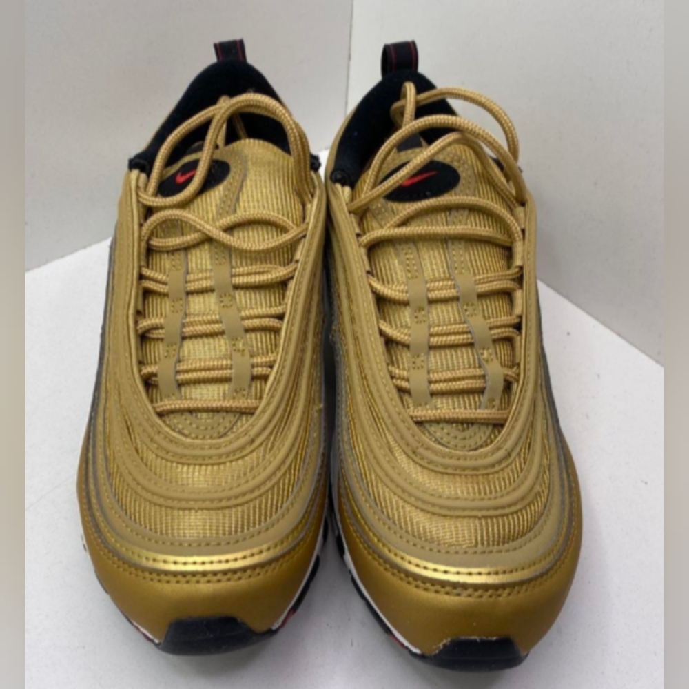 Nike Air Max 97 Correlate Metallic Gold Sneakers Women's 8 Size NIB MSRP $185 - Picture 4 of 9